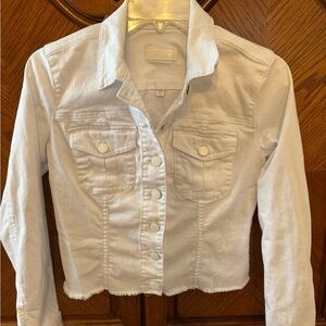 Kut from the Kloth White Denim Kara Jacket